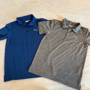 Puma Kids Polo Shirt Duo - Blue and Gray